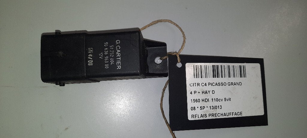 RELAIS BOUGIE PRECHAUFFAGE Citroën C4 Grand Picasso (UA), Citroën, Mevr. I. Hauben, Utilisé, Rue de l'Espoir 34 34
4030  GRIVEGNÉE, BE