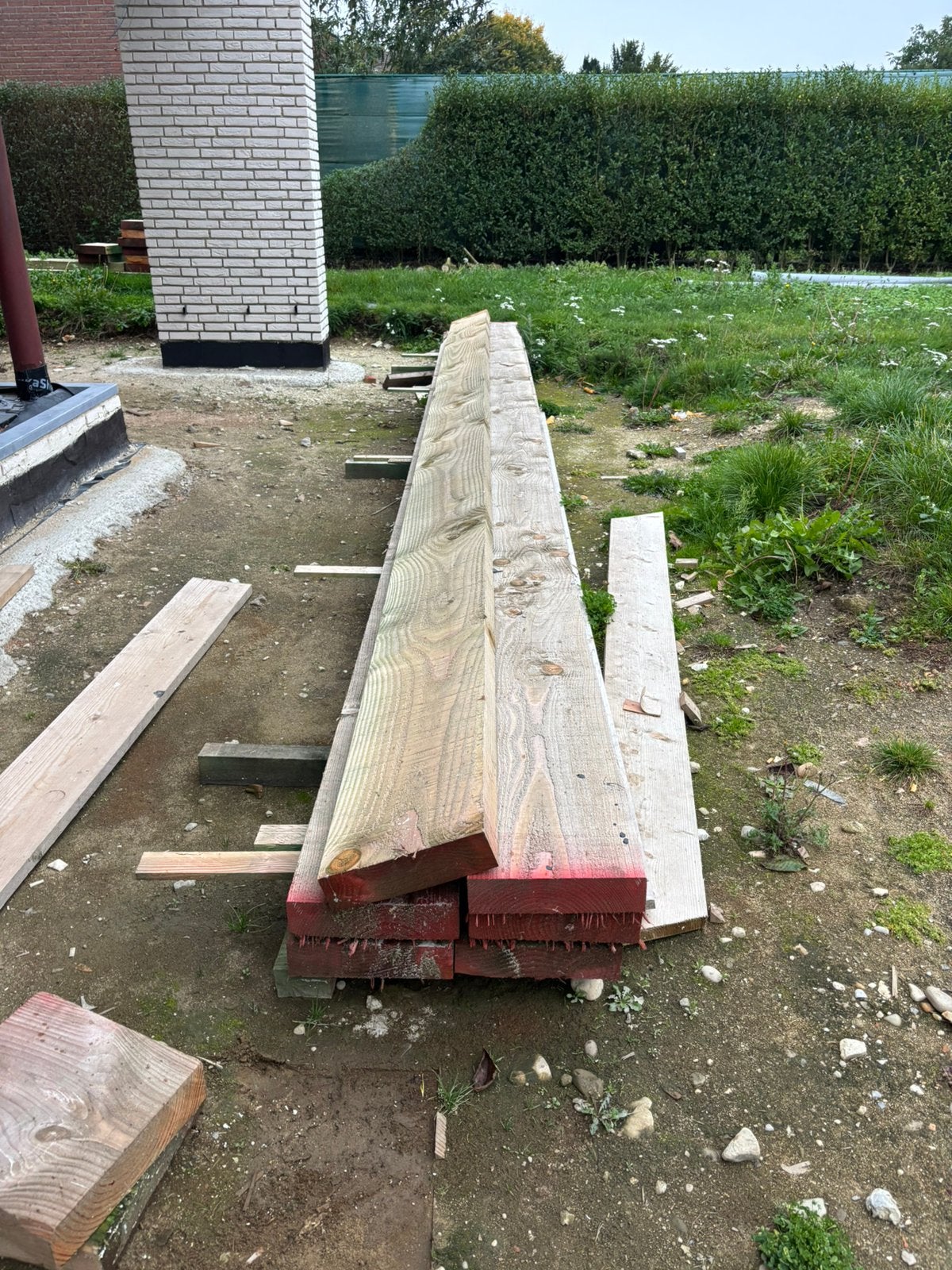 Houten balken/gordingen, Ophalen, Zo goed als nieuw, Balken