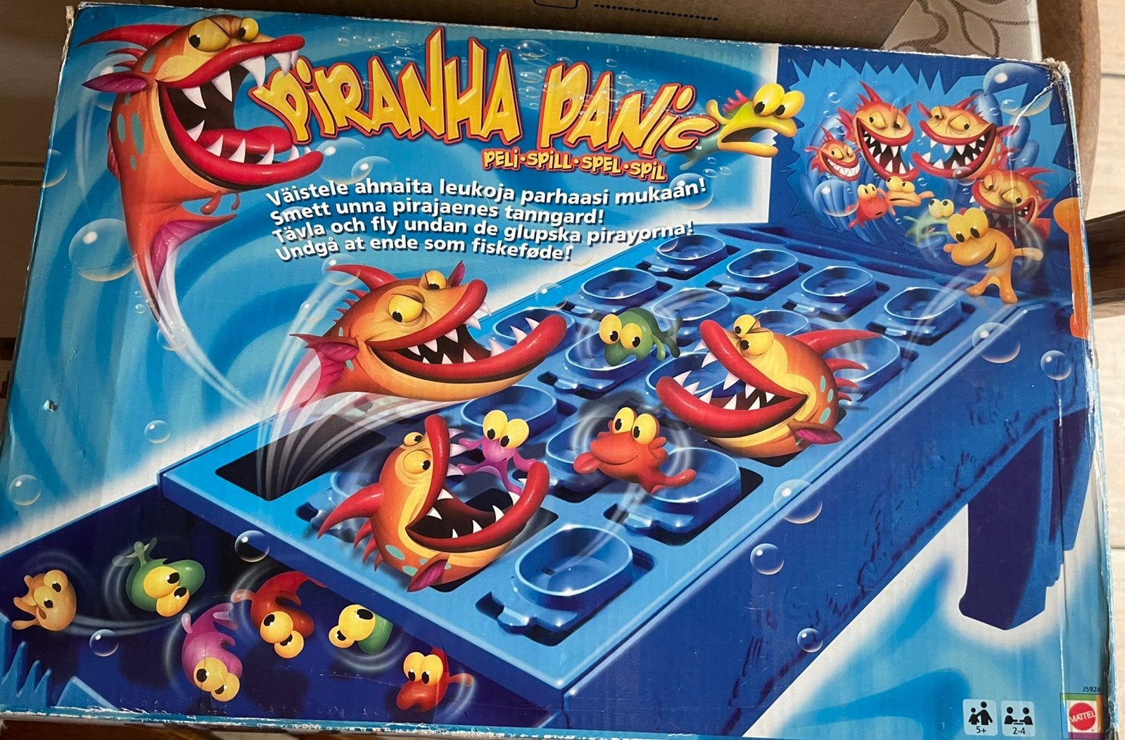 Piranha Panic bordspel - Mattel, Ophalen, Zo goed als nieuw