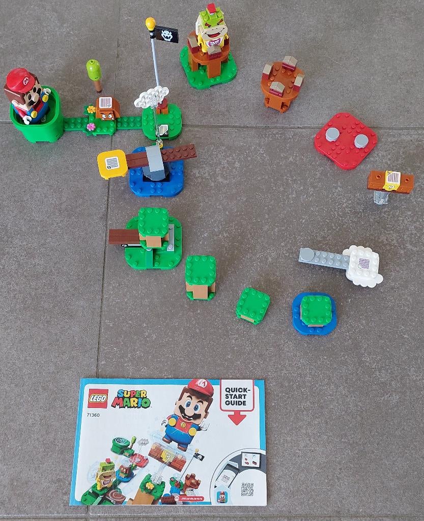 LEGO Avonturen met Mario startset + Uitbreidingsset Piranha, Kinderen en Baby's, Ophalen, Lego, Zo goed als nieuw, Compleet