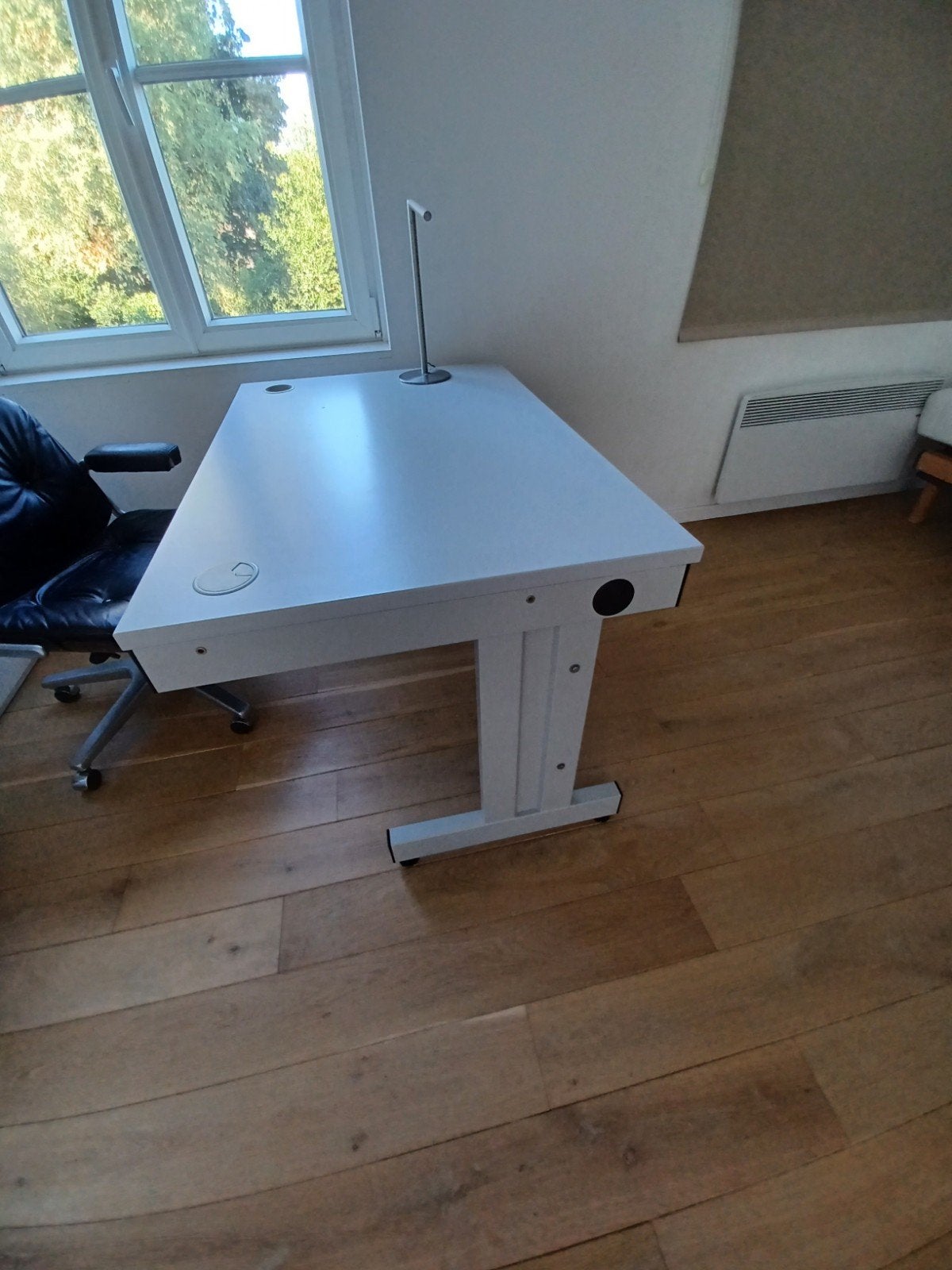 Metalen bureau, Huis en Inrichting, Bureaus, Ophalen, Demontabel, Metaal, Zo goed als nieuw