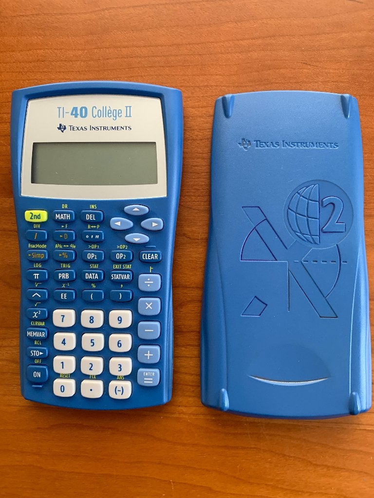 Rekenmachine Texas instruments TI40 college II, Diversen, Rekenmachines, Ophalen, Gebruikt