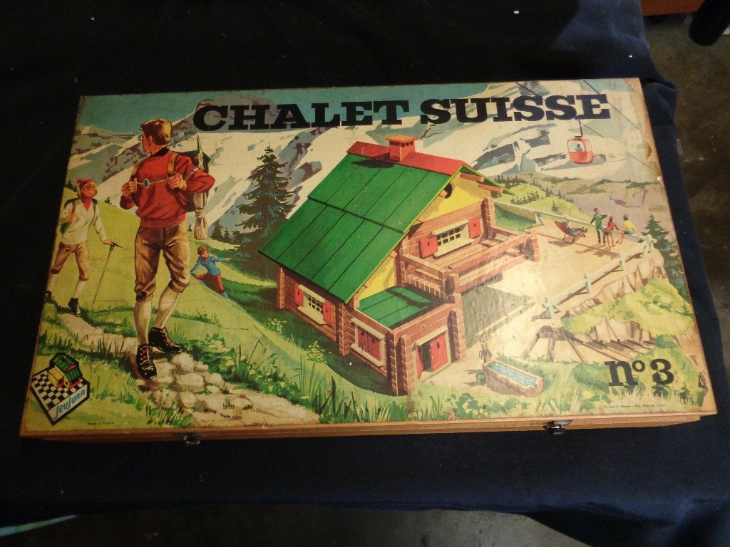 JEU-JURA BOUWDOOS VOOR ZWISTERSE CHALETS, Antiek en Kunst, Ophalen of Verzenden
