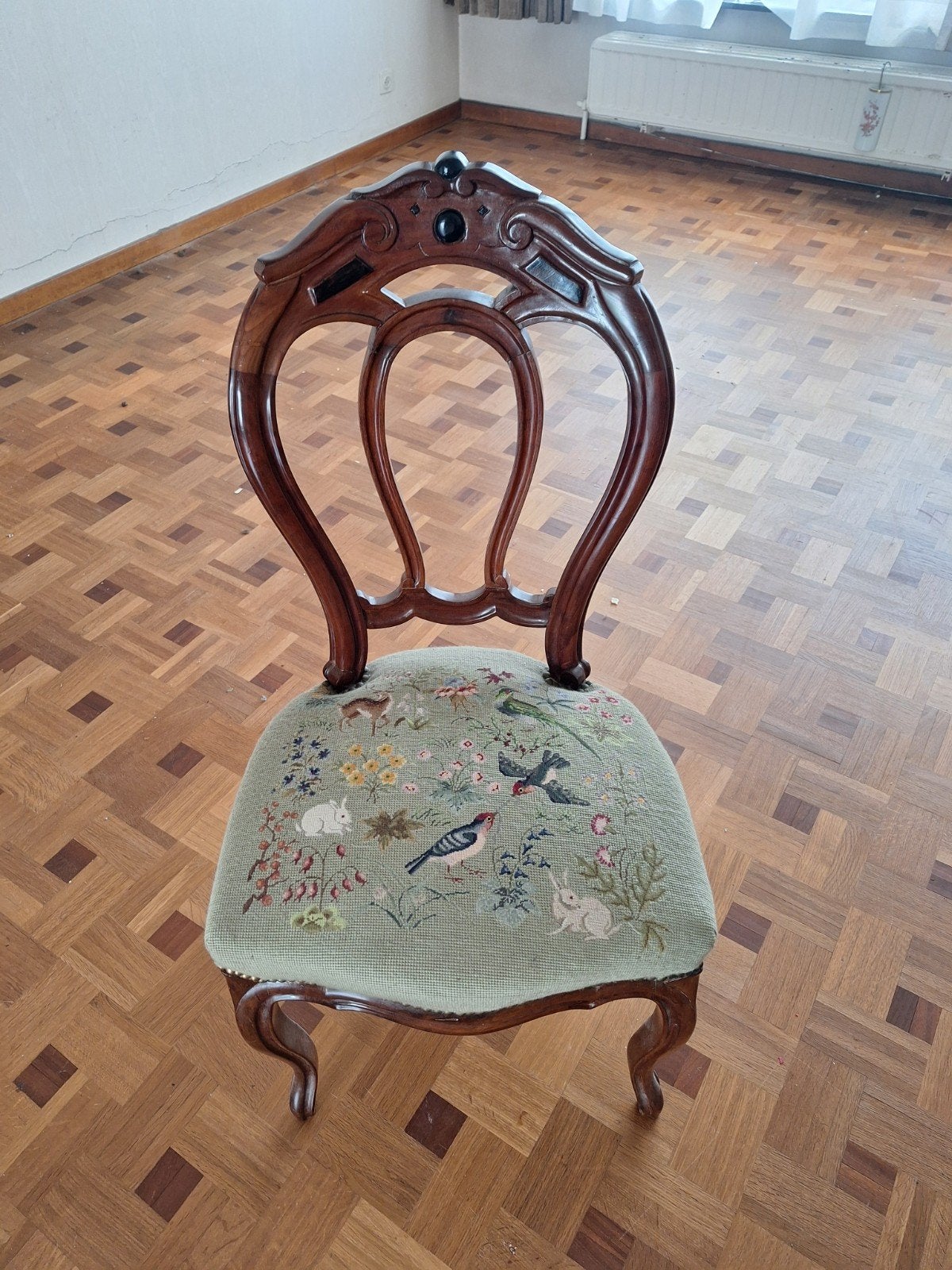 charmante, klassieke stoel in Louis Philippe-stijl, Ophalen