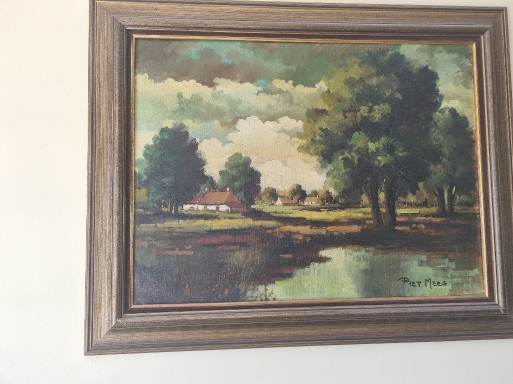 Schilderij Piet Mees, Antiek en Kunst, Ophalen