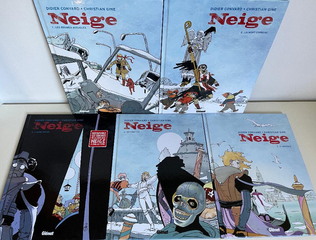 Neige - Collection graphique - vol 1-5 - 2010/2013, Envoi, Convard - Gine