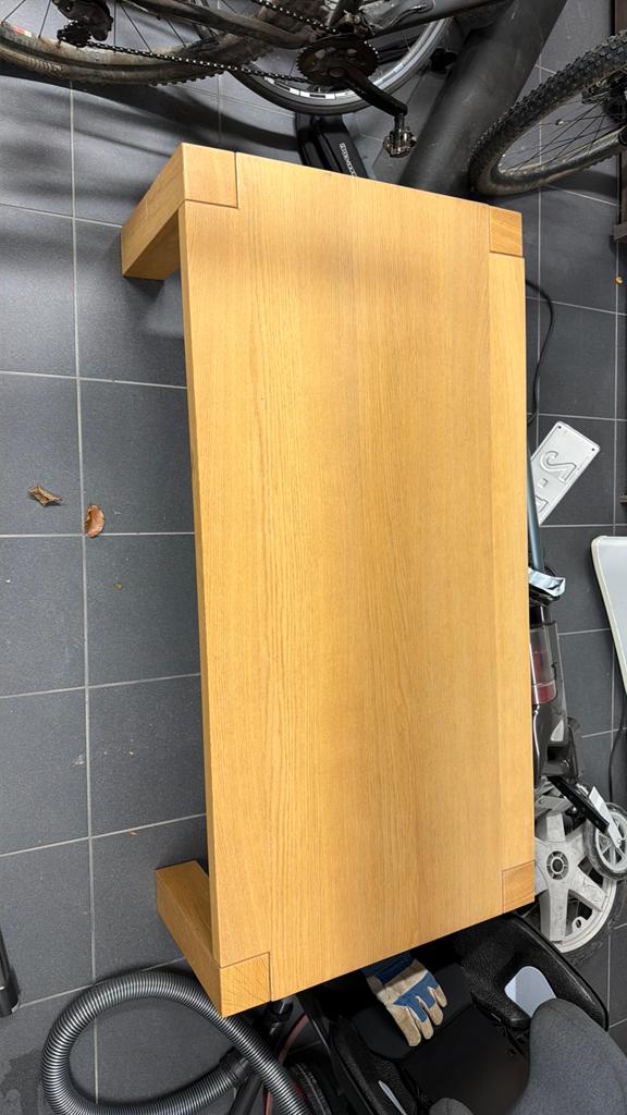 Salontafel 140 b, 70 d, 40h, Ophalen, 100 tot 150 cm, Eikenhout, Minder dan 50 cm