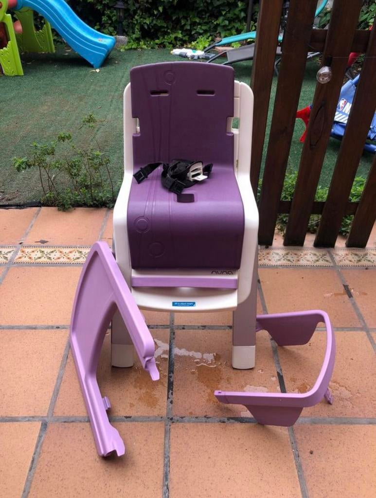 Chaise haute Nuna Zaaz violette, Kinderen en Baby's, Ophalen, Zo goed als nieuw, Hangstoel