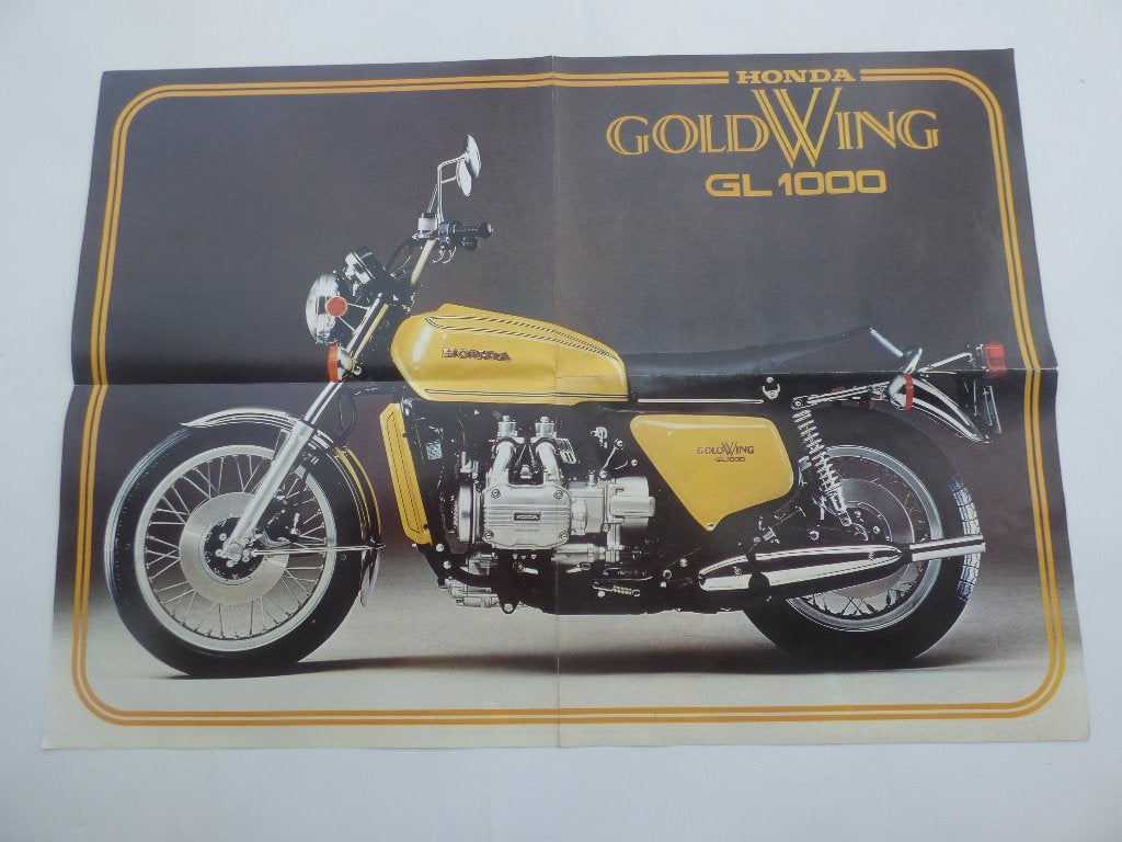 HONDA GOLDWING GL1000 POSTER 1977, Ophalen of Verzenden, Honda