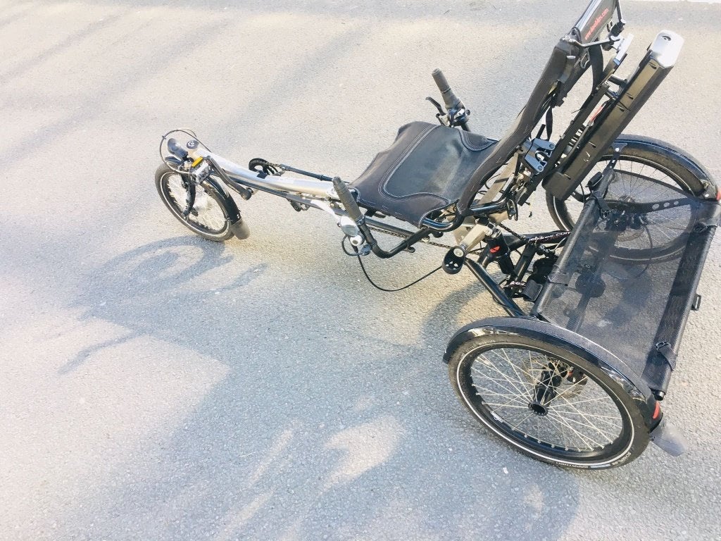 Hase lepus Electrische Ligfiets Driewielfiets., Fietsen en Brommers, Ophalen, Gebruikt