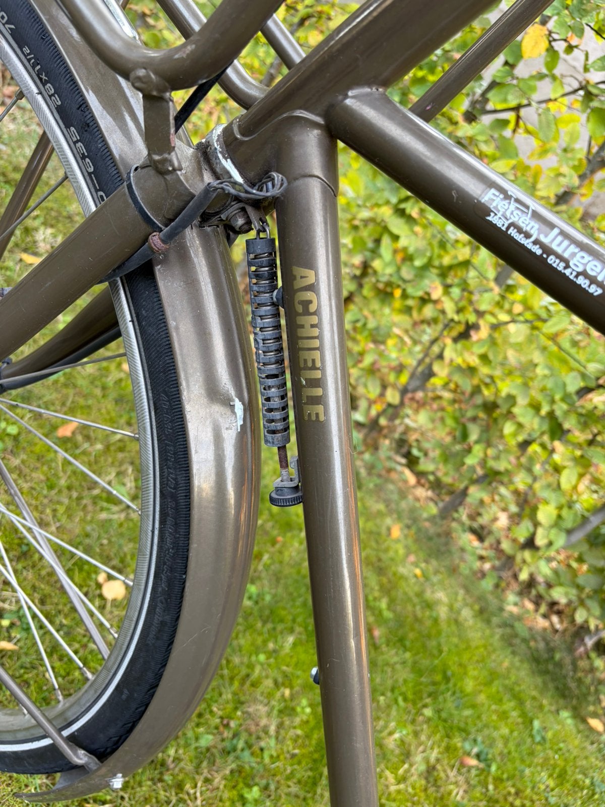 Achielle herenfiets, Ophalen, Gebruikt, Terugtraprem