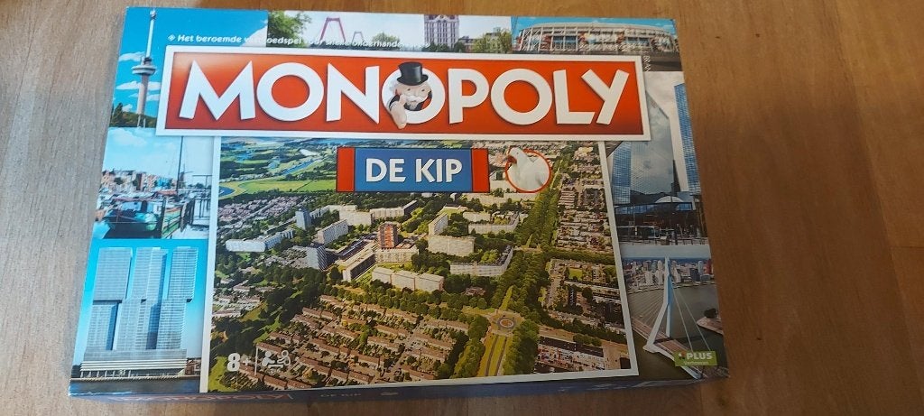 bordspel Monopoly De Kip Rotterdam Monopolie NL, Een of twee spelers, Ophalen of Verzenden, Zo goed als nieuw, Monopooly