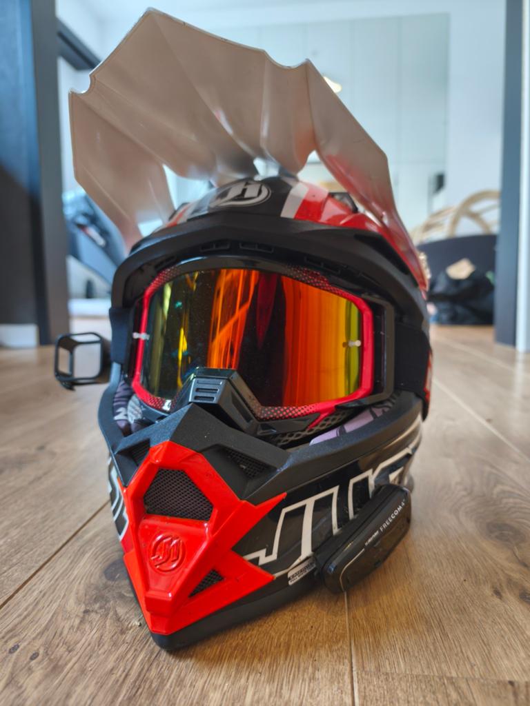 Just1 motorhelm met ingebouwde Freecom., Ophalen of Verzenden