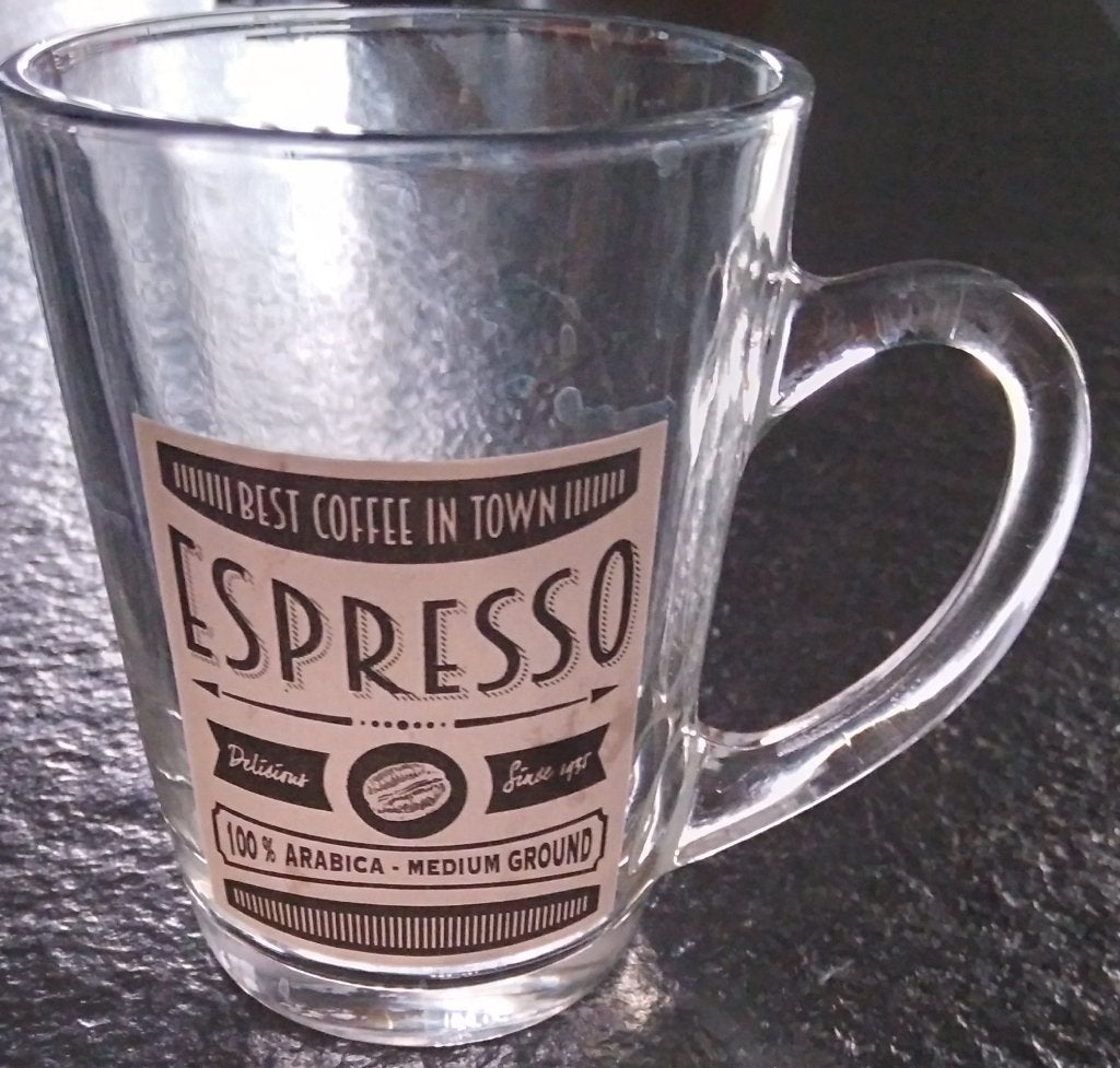 Tasse avec des inscriptions, Maison & Meubles, Cuisine | Vaisselle, Neuf, Verre, Enlèvement, Classique