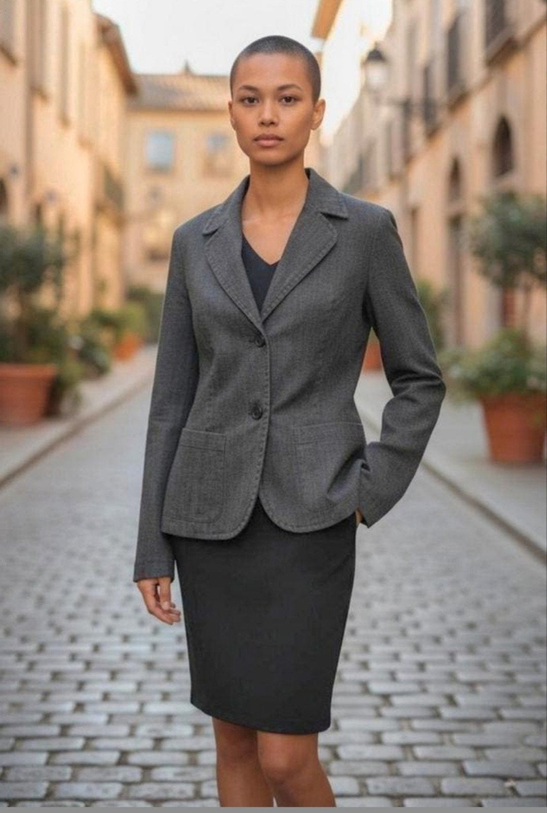PEYTON Blazer Maat 40 - In Topstaat, Kleding | Dames, Jasjes, Kostuums en Pakken, Zo goed als nieuw, Jasje, Maat 38/40 (M), Grijs