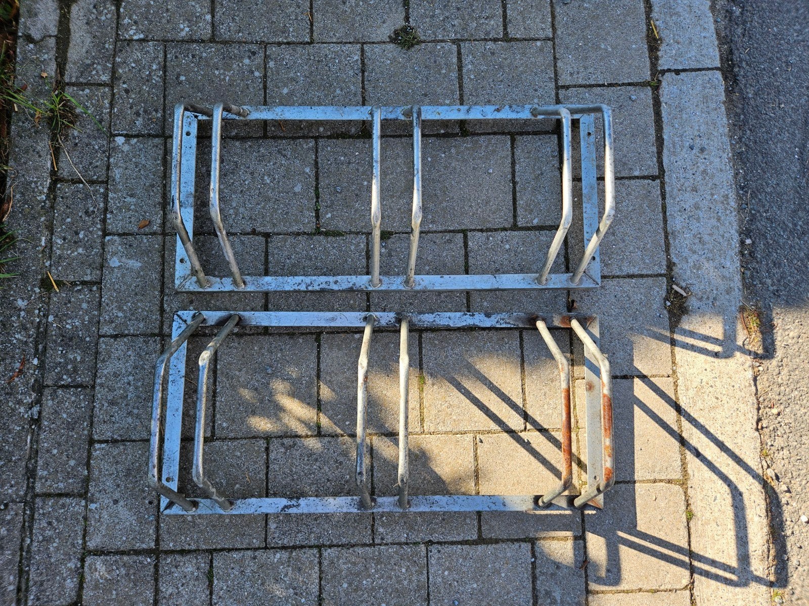 2x fietsenrek van 3, Fietsen en Brommers, Ophalen