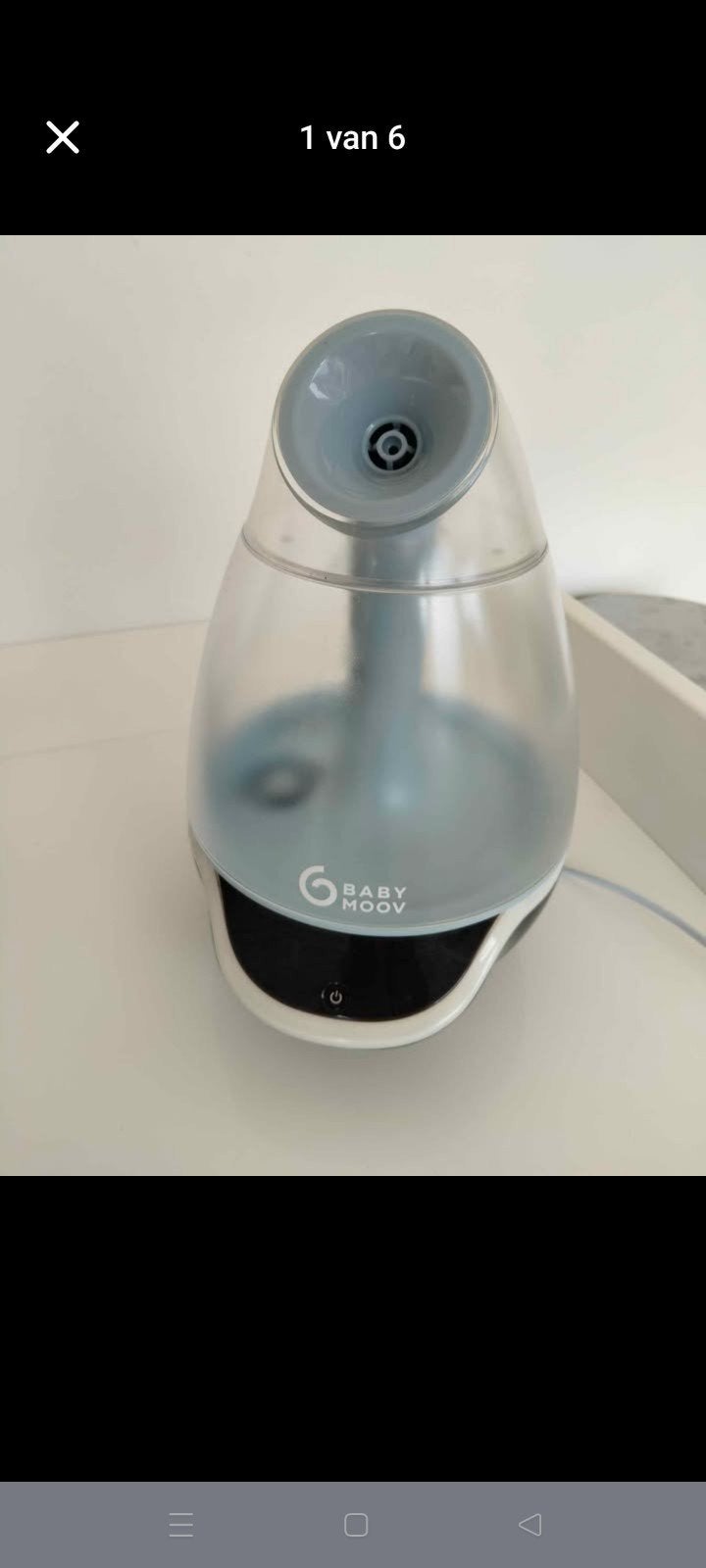 babymoov hydro plus luchtbevochtiger met nachtlampje, Electroménager, Équipement de traitement de l'air, Enlèvement, Comme neuf