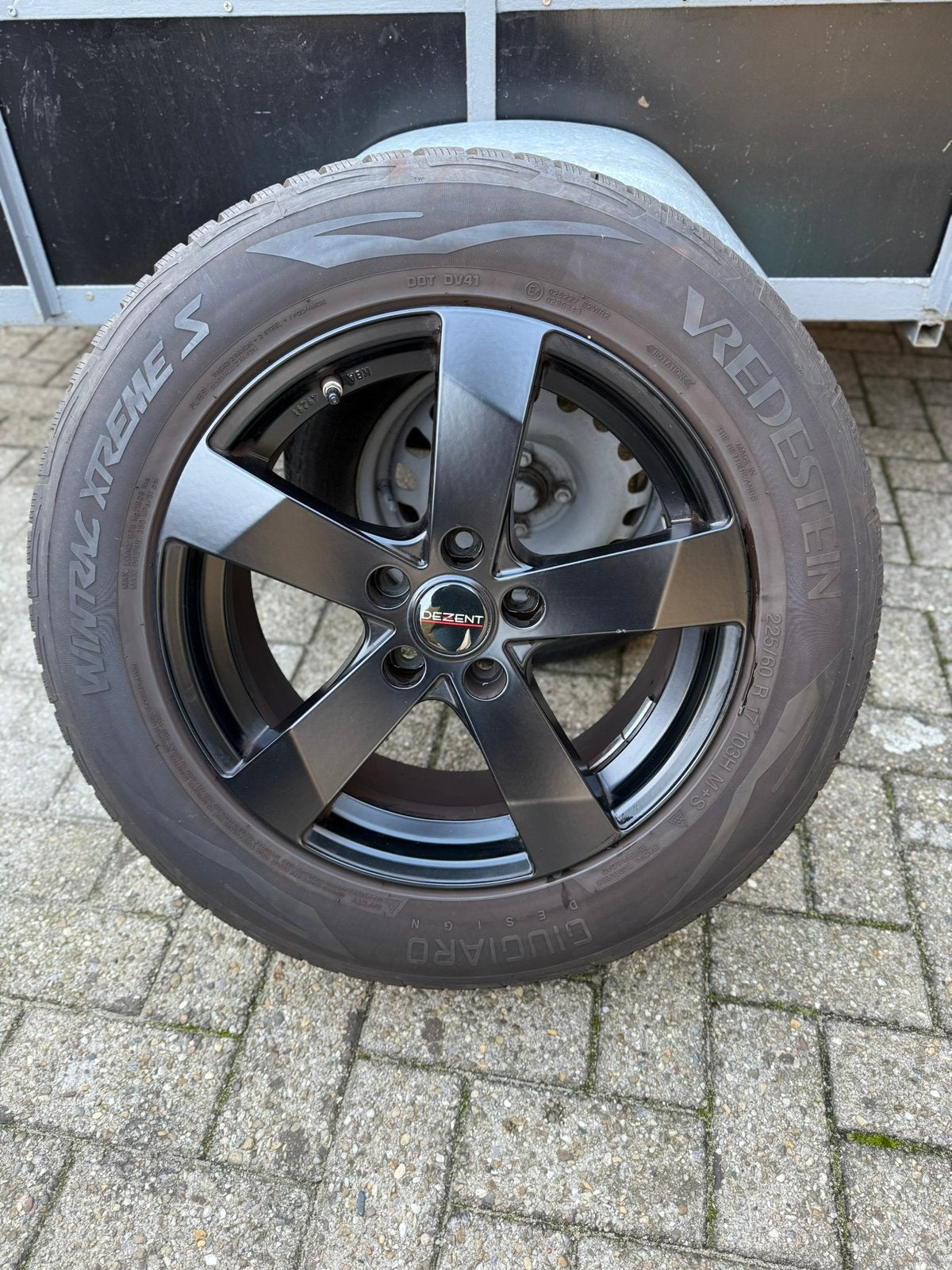 4 winterbanden met velg, Auto-onderdelen, Banden en Velgen, Ophalen, Winterbanden