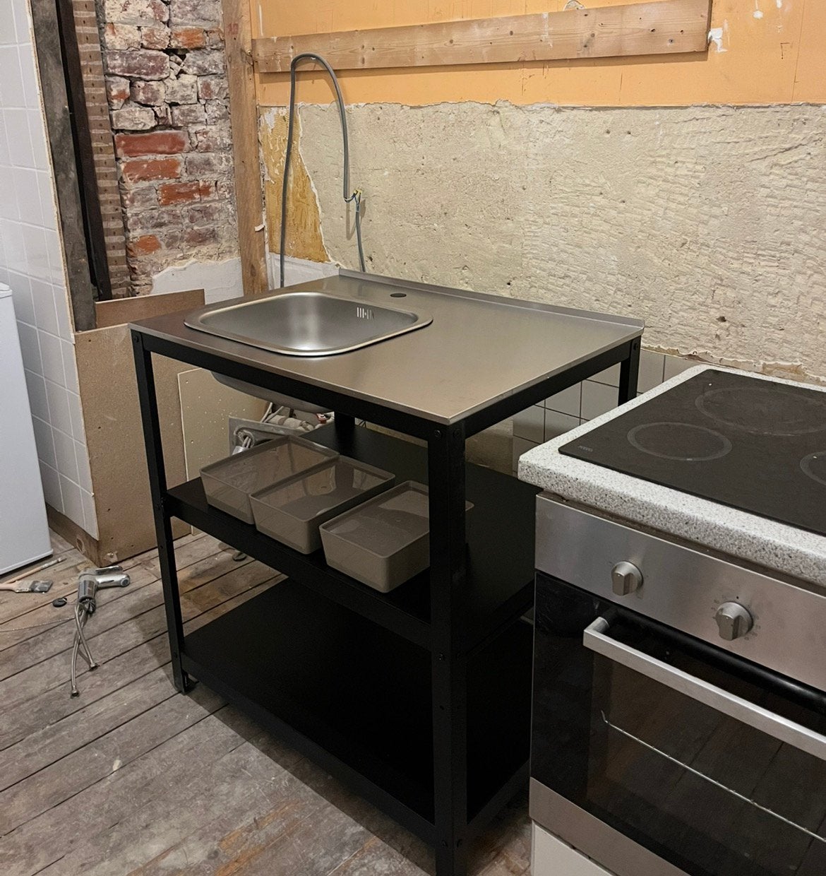 Ikea grillskar keuken 2 x, Ophalen, Zwart, 50 tot 100 cm, Zo goed als nieuw
