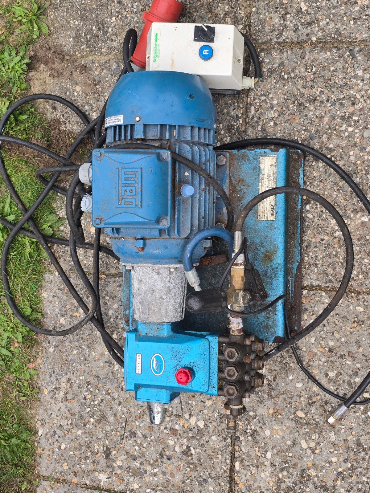 Complete Industriële Hogedrukunit - Cat Pumps Model 350, Enlèvement ou Envoi, Utilisé, Électrique, Avec pression d'eau réglable