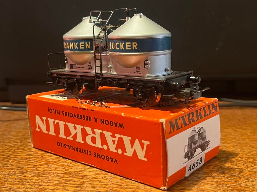 Marklin HO lot de 3 wagons 4551/4614/4658 bon état, Enlèvement ou Envoi, Courant alternatif, Wagon, Utilisé