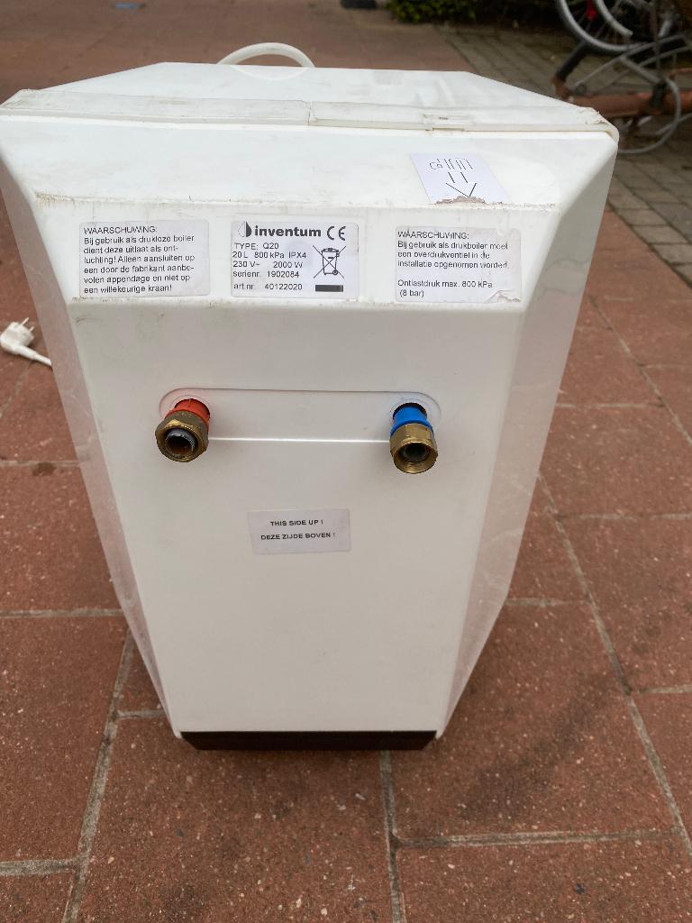 boiler - inventum - 20 l, Bricolage & Construction, Enlèvement ou Envoi, Boiler, Utilisé, 3 à 5 ans