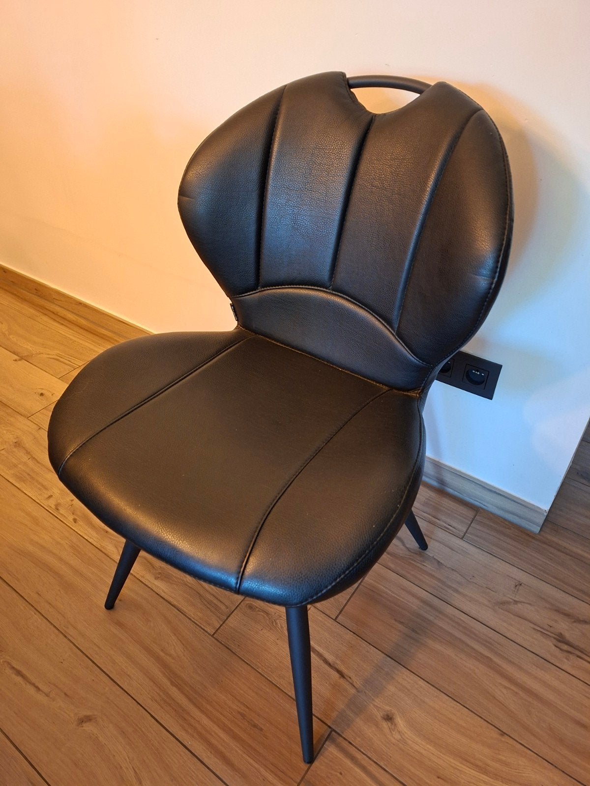 Eetkamer stoelen, Maison & Meubles, Chaises, Comme neuf, Enlèvement, Cuir, Quatre