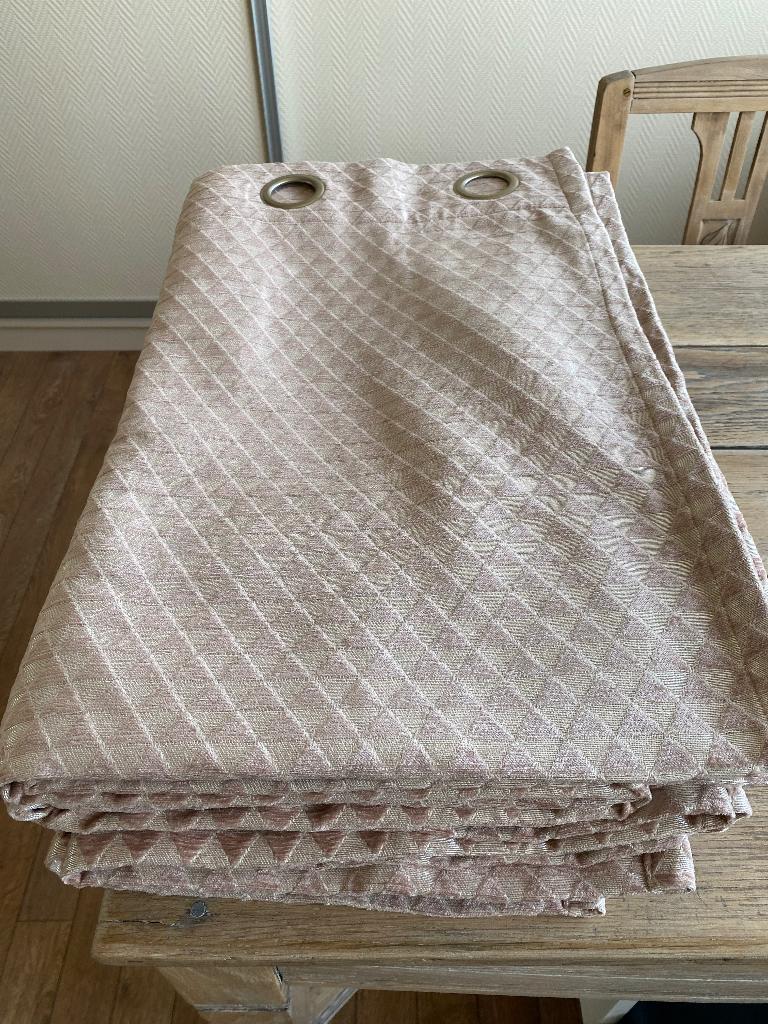 Overgordijnen, Huis en Inrichting, Stoffering | Gordijnen en Lamellen, Ophalen, 200 cm of meer, Zo goed als nieuw, Overige kleuren