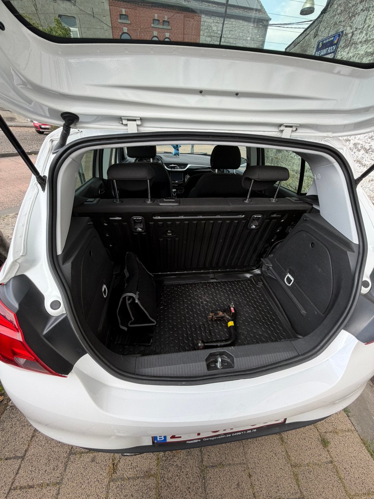Opel corsa E prete a immatriculer, Auto's, Opel, Stof, Wit, Handgeschakeld, 5 deurs