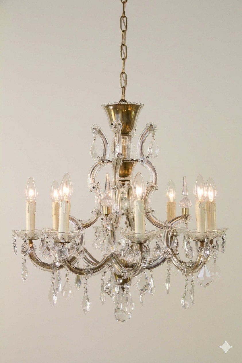Lustre italien en cristal Maria Theresia des années 1950, Maison & Meubles, Lampes | Lustres, Enlèvement