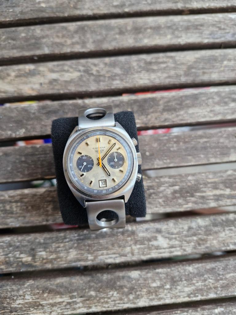 Heuer carrera valjoux 7734 70’s