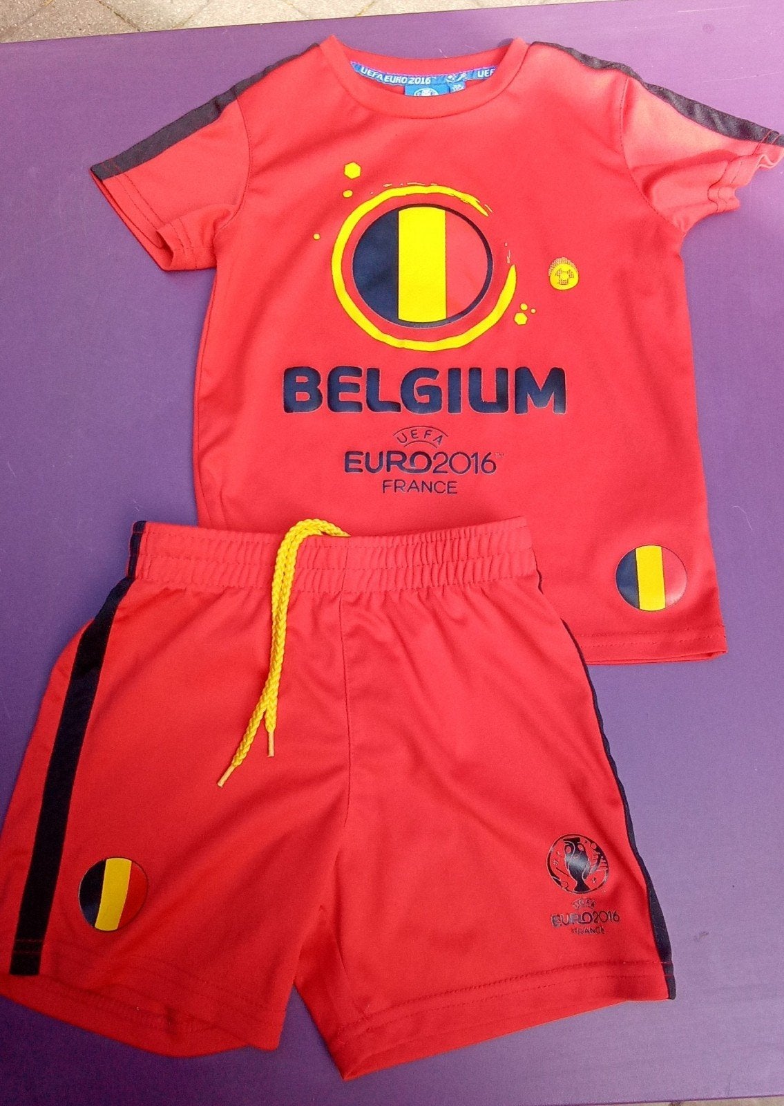 Rode Duivels voetbalsetje M98-104, Enfants & Bébés, Garçon, Rode Duivels, Enlèvement ou Envoi, Comme neuf