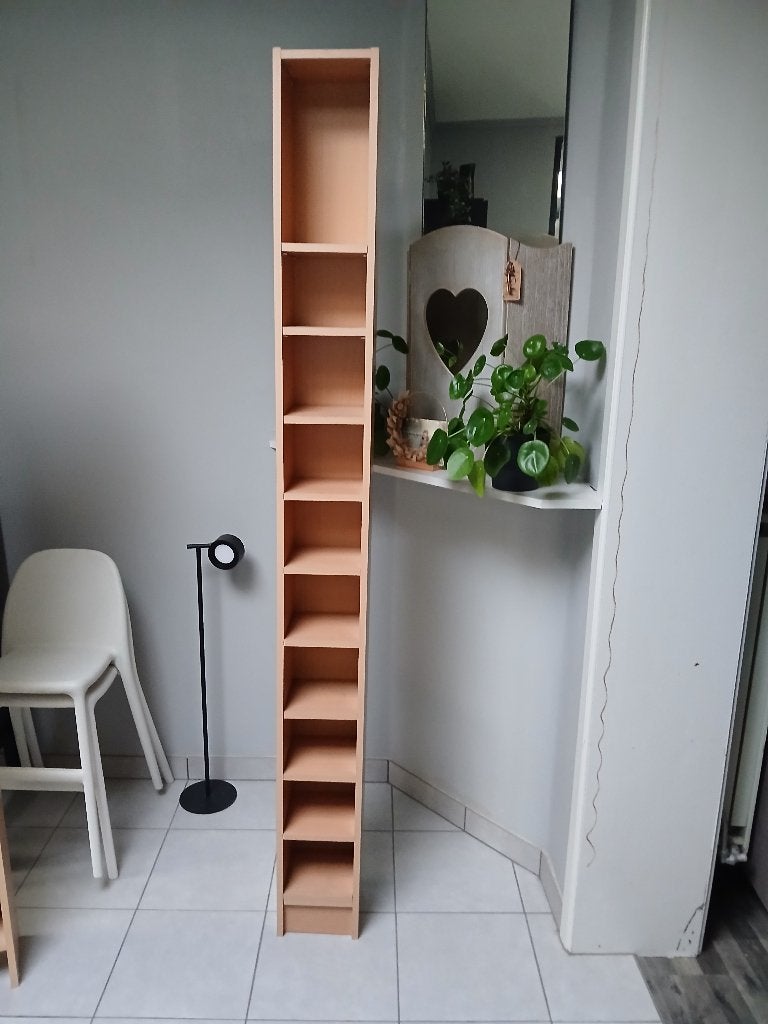 CD DVD Vakkenkast, Ophalen, Met plank(en), Gebruikt, 200 cm of meer