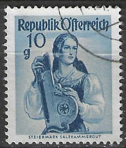 Oostenrijk 1948/1950 - Yvert 740 - Klederdrachten  (ST), Verzenden, Gestempeld