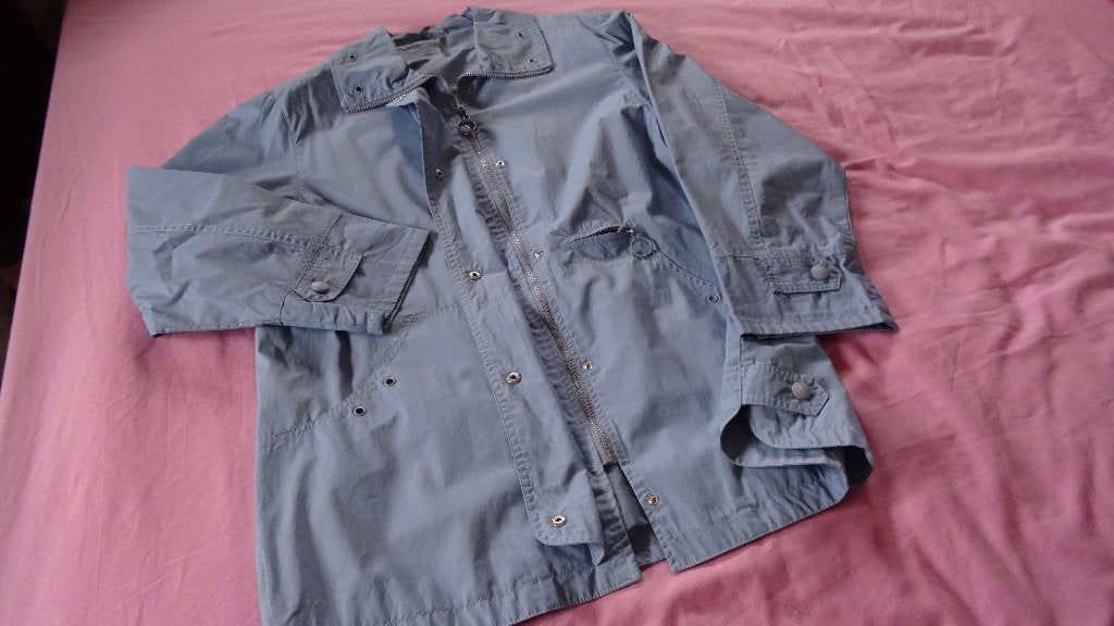 IMPERMÉABLE EN TISSU LEGEREMENT CIREE, Vêtements | Femmes, Enlèvement ou Envoi, Porté, Taille 38/40 (M), Bleu