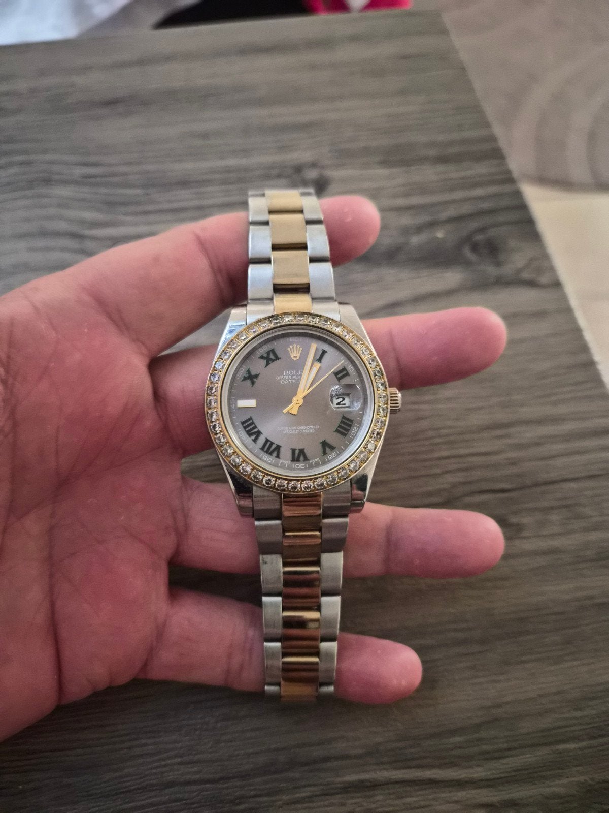 ROLEX OYSTER PERPETUAL DATEJUST, Handtassen en Accessoires, Horloges | Heren, Ophalen of Verzenden, Rolex