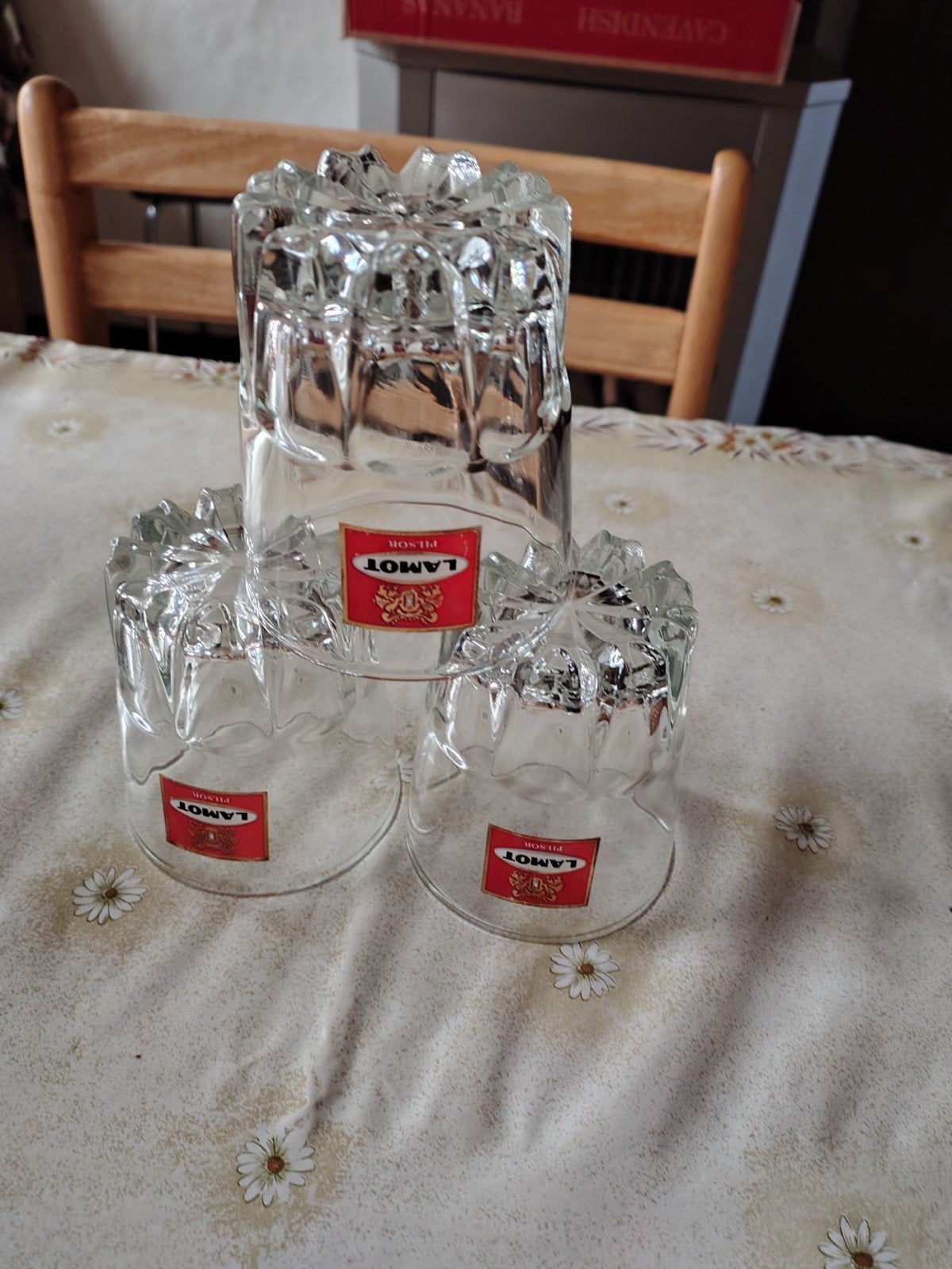 Martini glas Lamot, Ophalen