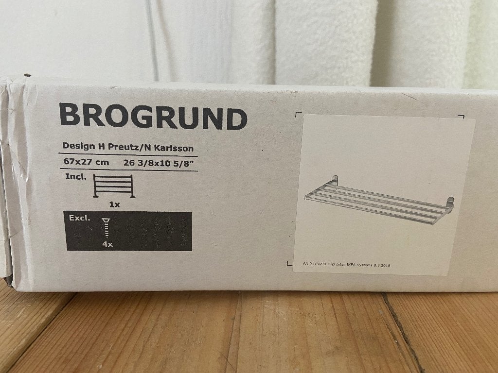 Handdoeken rek Ikea, Handdoekenrek, Nieuw, Zilver, Ophalen