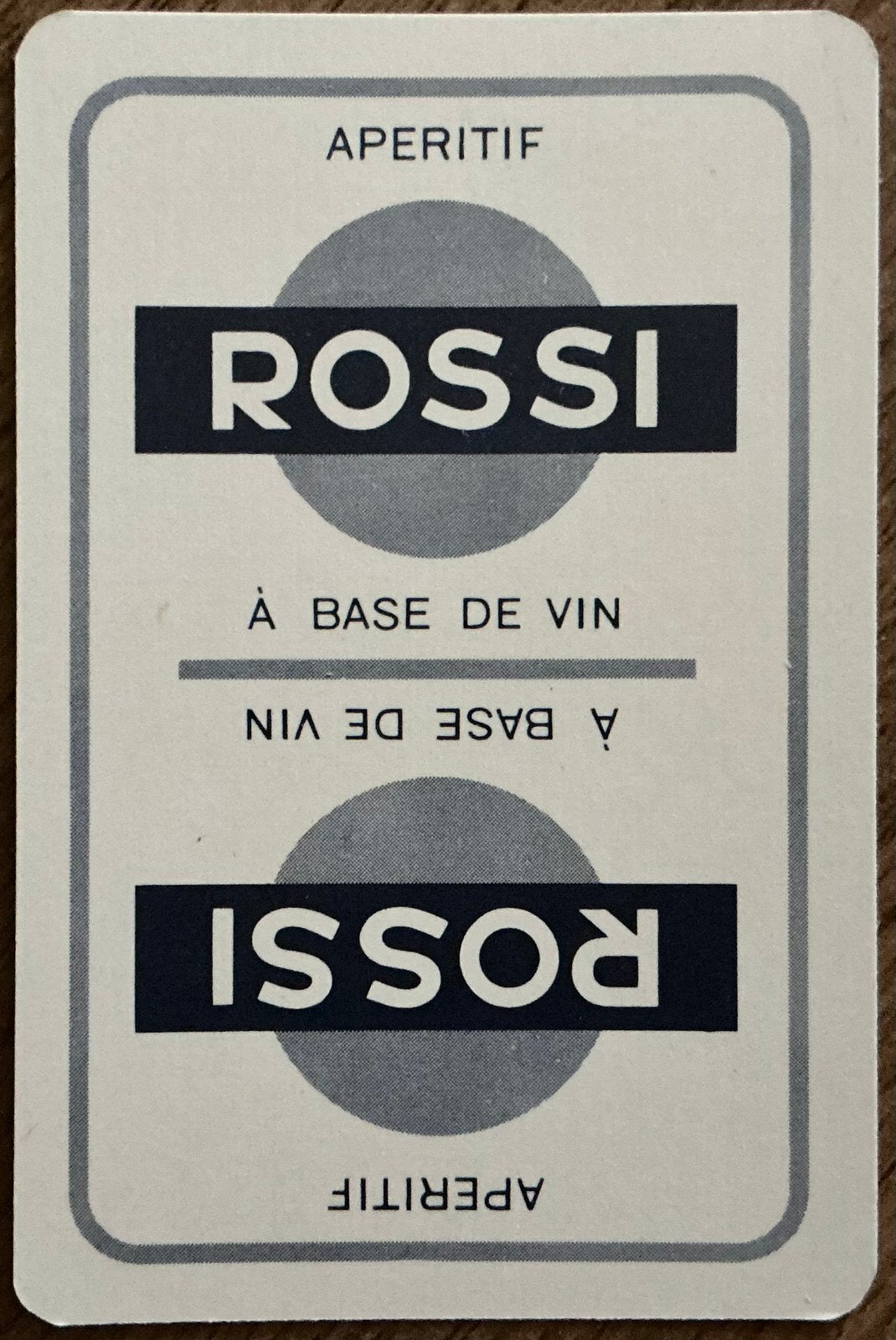 Speelkaart ROSSI APERITIF, Ophalen of Verzenden, Zo goed als nieuw, Speelkaart(en)