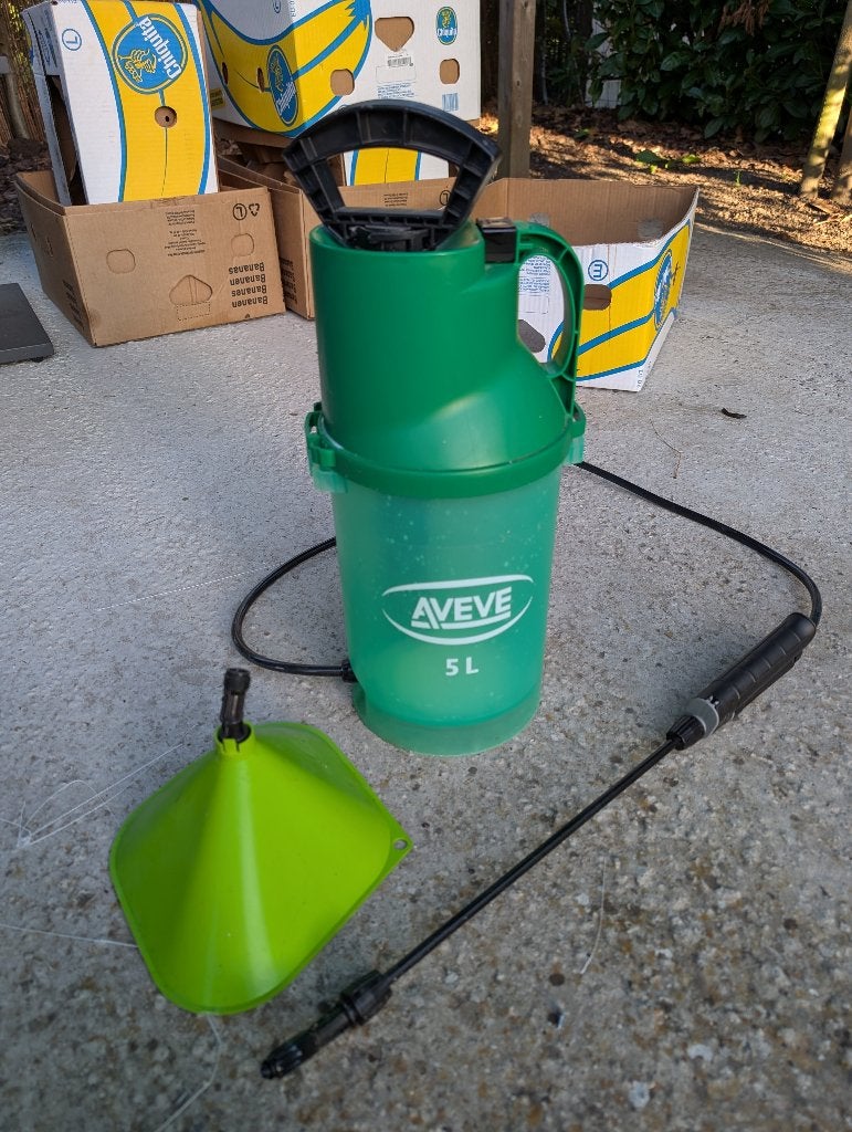 AVEVE 5L handdrukspuit + spuitscherm, Enlèvement, Utilisé, Autres types