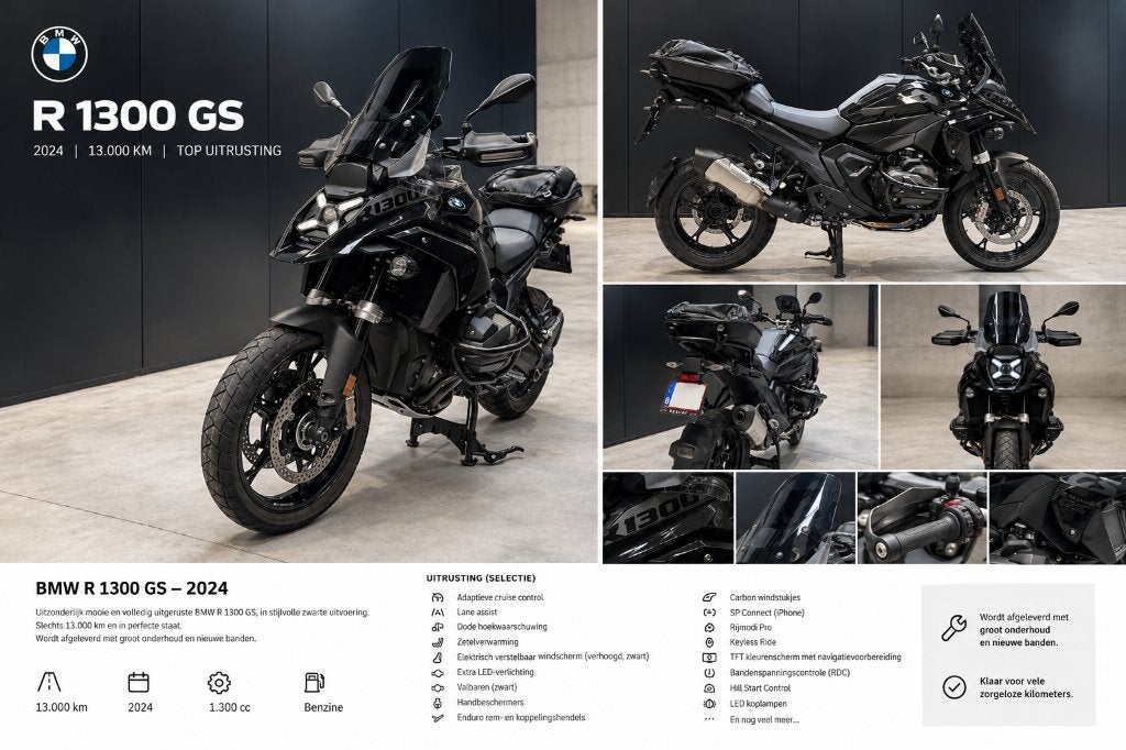 BMW R 1300 GS 2024, Motoren, 2 cilinders, Occasion, Motorrijbewijs A, Meer dan 35 kW