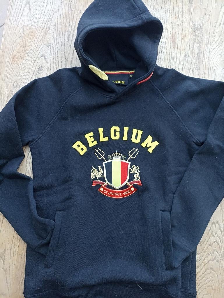 Sweat imprimé noir Belgique taille M, Vêtements | Hommes, Pulls & Vestes, Enlèvement ou Envoi, Comme neuf, Taille 48/50 (M), BELGIUM