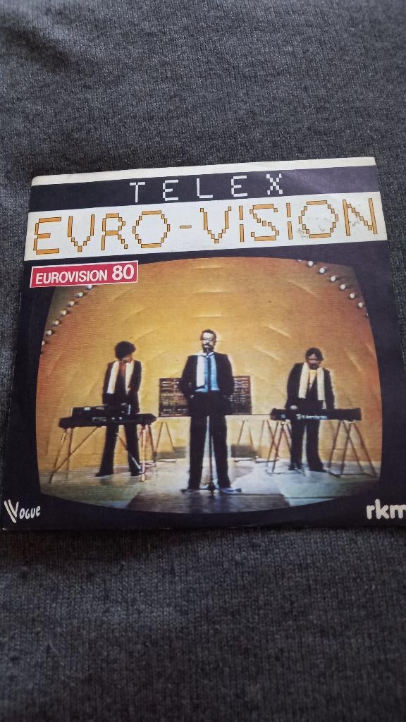 Vinyl (45t) telex "eurovision", Ophalen, 1980 - 1989, Zo goed als nieuw
