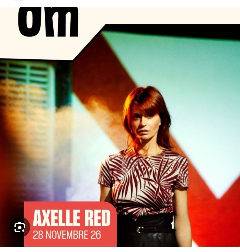Ticket(s) Axelle Red 28/11 OM Seraing, Deux personnes, Novembre