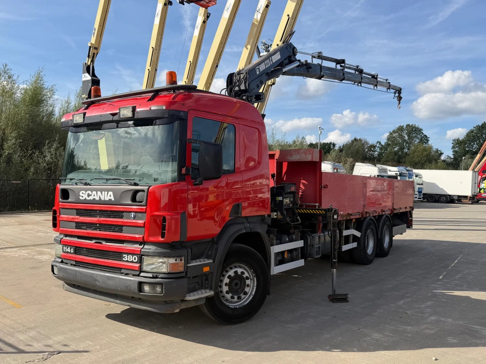 Scania P114-380 6x4 + HIAB 220 x5, Autos, Achat, Euro 3, TVA déductible, Scania