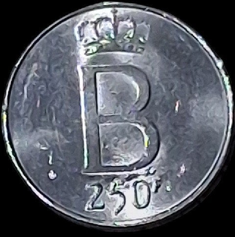 Belgische 250 frank herdenkingsmunt 1976., Zilver, Ophalen of Verzenden, Losse munt, Zilver