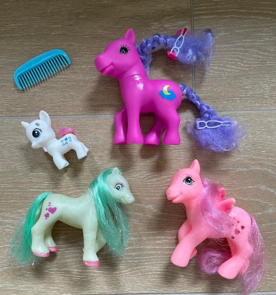 Set van 4 My Little Pony-pony's, Ophalen of Verzenden, Zo goed als nieuw