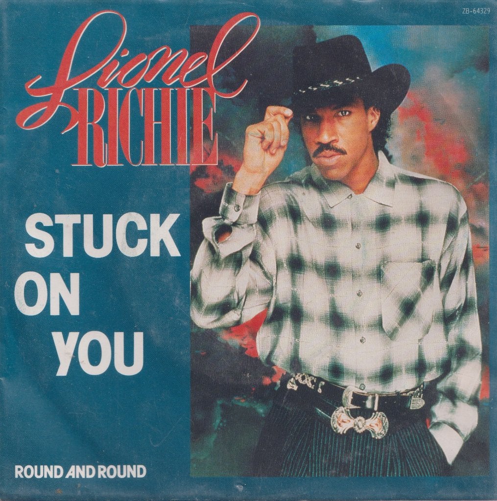 Lionel Richie – Stuck on you / Round and round - Single, Enlèvement ou Envoi, Utilisé, 7 inch, Pop
