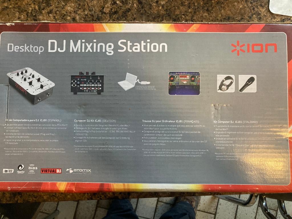 ION Desktop DJ set (iCJ01) – compleet in doos, Muziek en Instrumenten, Dj-sets en Draaitafels, Nieuw, Dj-set, Overige merken, Ophalen of Verzenden