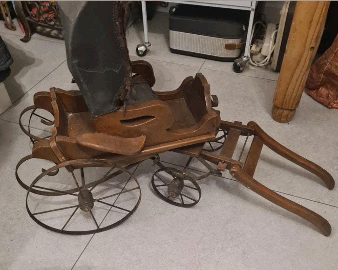 Vintage poppen koets, Antiek en Kunst, Ophalen of Verzenden